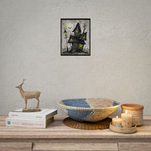 Load image into Gallery viewer, Haunted Cottage Poster — Spooky Halloween Rolled Art Print
