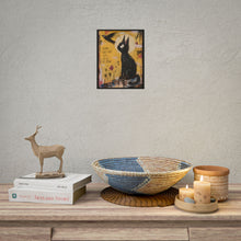 Load image into Gallery viewer, "Chase What Sets Your Soul On Fire" Black Cat Wall Art | Inspirational Painting Print
