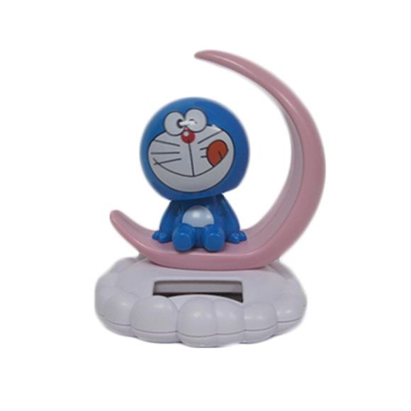 KITTY ON A MOON SOLAR  BOBBLE HEAD