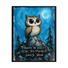 Load image into Gallery viewer, "Every Challenge Is A Step Toward Something Greater" Raccoon Wall Art | Space Print
