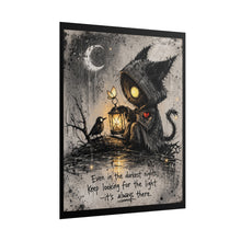 Load image into Gallery viewer, Rolled Poster — "Keep Looking for the Light" Gothic Lantern Art Print
