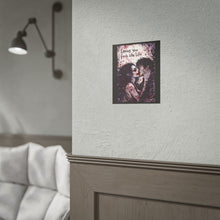 Load image into Gallery viewer, Romantic Vampire Art Poster — "Loving You Feels Like Life" Rolled Wall Print
