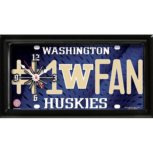 WASHINGTON HUSKIES CLOCK