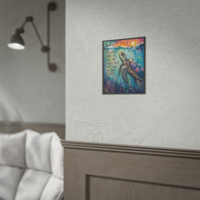 Load image into Gallery viewer, "You Don't Have to See the Whole Path, Just Take the Next Step" Sea Turtle Art Poster Print
