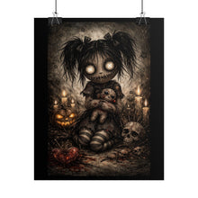Load image into Gallery viewer, Creepy Gothic Doll Poster – Halloween Horror Wall Art
