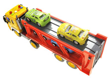 Load image into Gallery viewer, 1:16 2-In-1 Friction Powered Transporter Truck With Lights And Sounds
