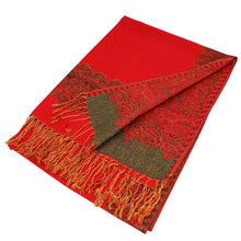 Load image into Gallery viewer, Border Pashmina Scarf Shawl 003
