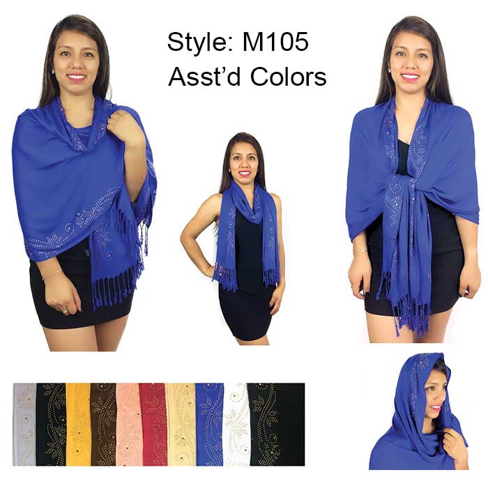 Fashion Rhinestones Lightweight Scarves