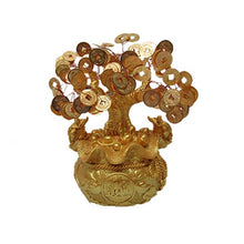 Load image into Gallery viewer, COIN TREE W/GOLD MONEY TOADS BASE
