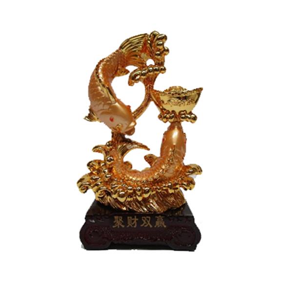 2 GOLD INFINITY FISHES