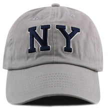 Load image into Gallery viewer, Newhattan 100% Cotton Baseball Caps NY Embroidered
