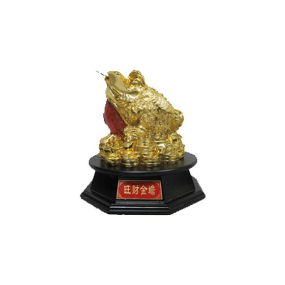GOLD TOAD ON STAND