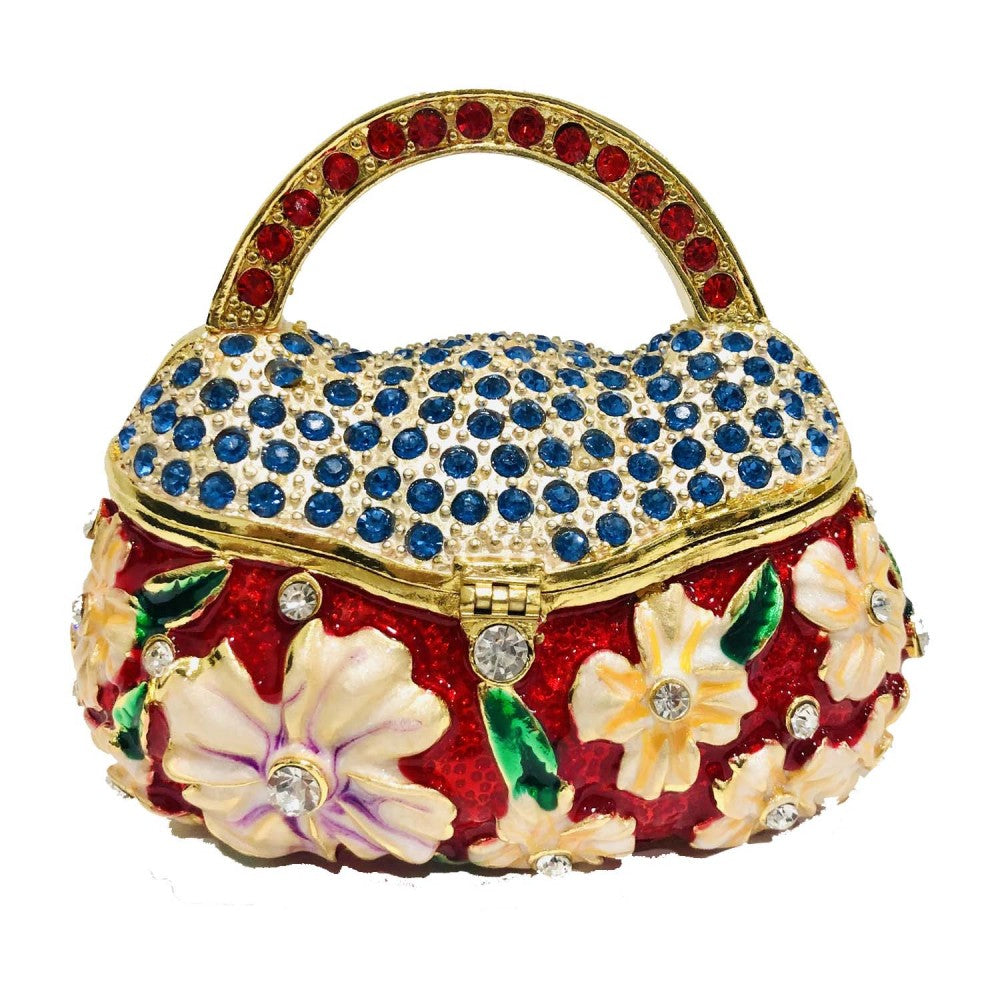 Hand Bag Jewelry Case Set with crystal diamonds 200+  (MINIMUM OF 2)