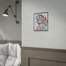 Load image into Gallery viewer, "Be Your Own Revolution" Pride Wall Art | Fine Line Sketch Flag Poster
