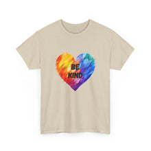 Load image into Gallery viewer, Be Kind Rainbow Heart T-Shirt - ALL Sizes - S - 5XL

