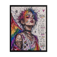 Load image into Gallery viewer, "Refuse To Shrink" Pride Art | Fine Line Sketch Mesh Sleeves Poster
