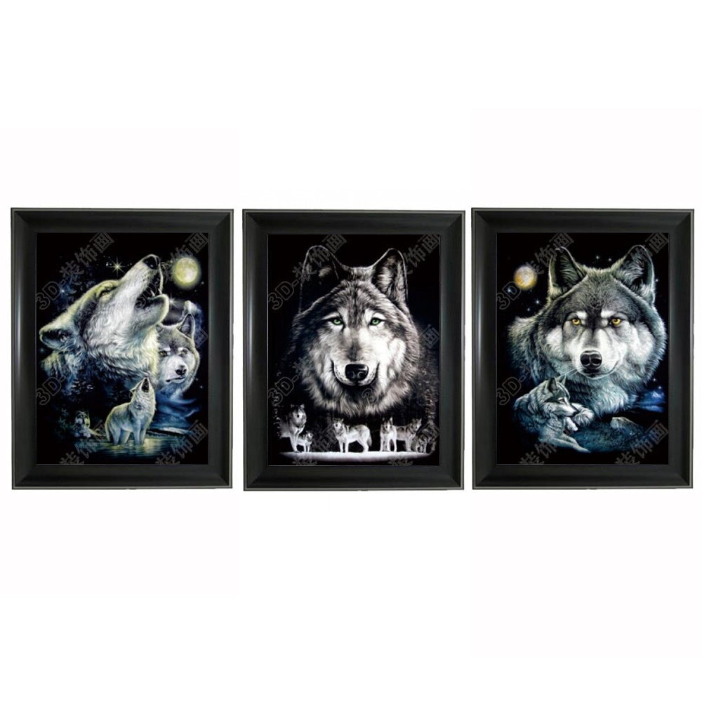Wolf head 3D Triple Image (MINIMUM OF 4)