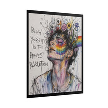 Load image into Gallery viewer, "Bravest Revolution" Pride Wall Art | LGBTQ+ Liberation Portrait Print
