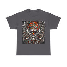 Load image into Gallery viewer, Tiger Skulls Flames T-Shirt - Size S - 5XL
