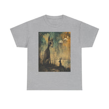 Load image into Gallery viewer, Surreal Forest Rabbit Art Tee — Mystical Woodland Creature Graphic Shirt
