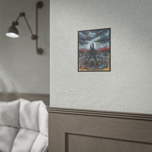 Load image into Gallery viewer, Rolled Poster — Grim Skeleton Bench Art Print with 'Pain is Inevitable, Suffering is a Choice'
