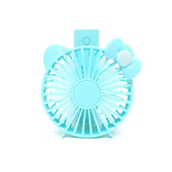 RECHARGEABLE PORTABLE MINI FAN 2 SPEED/FOLDABLE BLUE