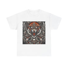 Load image into Gallery viewer, Tiger Skulls Flames T-Shirt - Size S - 5XL
