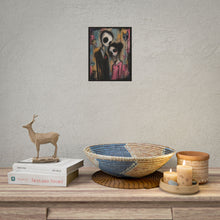 Load image into Gallery viewer, Gothic Skeleton Couple Art Poster – Spooky Cute Romantic Wall Art

