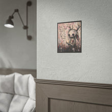Load image into Gallery viewer, Rolled Poster — 'Be the Light' Cute Creepy Bunny Illustration Inspirational Wall Art
