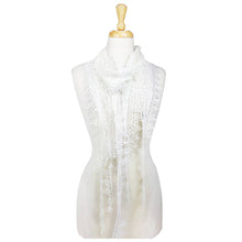 Load image into Gallery viewer, Fashion Lace Tassel Sheer Oblong Lightweight Scarf
