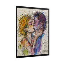 Load image into Gallery viewer, "Love Fearlessly" Pride Wall Art | Queer Romance Watercolor Print
