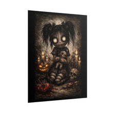 Load image into Gallery viewer, Creepy Gothic Doll Poster – Halloween Horror Wall Art
