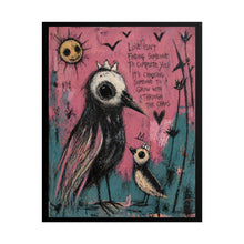 Load image into Gallery viewer, Bird Illustration Poster – “Love Isn’t Finding Someone to Complete You” Rolled Art Print
