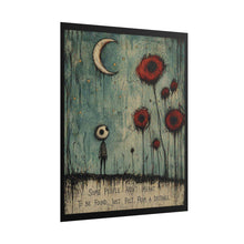 Load image into Gallery viewer, Rolled Poster – Moody Nightscape Art Print with Quote: “Some People Aren’t Meant To Be Found, Just Felt From A Distance”
