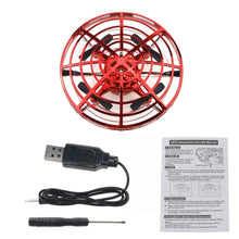Load image into Gallery viewer, Mini UFO Hand Controlled Quadcopter (Red)
