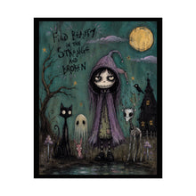Load image into Gallery viewer, Find Beauty in the Strange and Broken Poster — Gothic Cute Rolled Art Print
