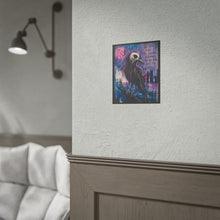 Load image into Gallery viewer, Rolled Poster — Gothic Crow Art Print with Quote: “We All Fight to Survive in a World That Was Never Built for Us”
