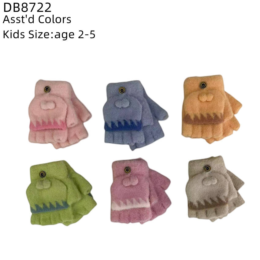12-pack Wholesale Kid's Winter Gloves Knit Gloves #7822