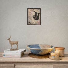 Load image into Gallery viewer, Sloth Wall Poster – "Keep Holding On, Better Days Don’t Rush" Inspirational Rolled Art Print
