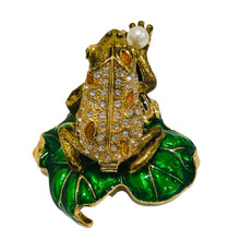 Load image into Gallery viewer, Brown Frog on Leaf Jewelry Case  (MINIMUM OF 2)
