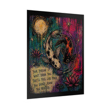 Load image into Gallery viewer, Koi Yin Yang Inspirational Art Poster — "Your Person Won't Drain You" Motivational Wall Art
