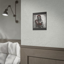 Load image into Gallery viewer, Gothic Bride Skull Poster — “Love is When You Find Someone Worth Dying For” Rolled Art Print

