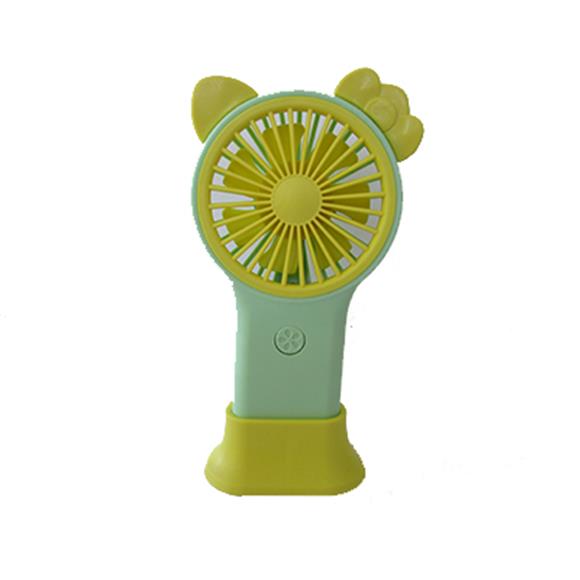 RECHARGEABLE KITTY FAN W/BASE GREEN