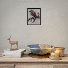 Load image into Gallery viewer, Rolled Poster — Colorful Bird &amp; Scales Art Print with 'Fairness Doesn't Mean Everyone Gets the Same' Quote
