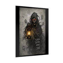 Load image into Gallery viewer, Rolled Posters - Grim Reaper Lantern Art Print "Even Death May Die" (Gothic Horror Wall Poster)
