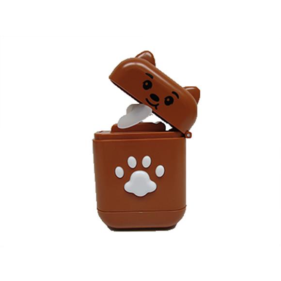 PERSONAL FLIP TOP FAN BROWN BEAR