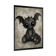 Load image into Gallery viewer, Rolled Poster — Gothic Cute Stitched Dragon Art Print
