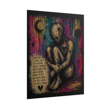 Load image into Gallery viewer, Still Holding Myself Together – Dark Emotional Wall Art
