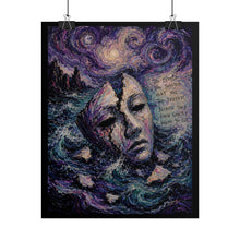 Load image into Gallery viewer, "The People You Trusted Hurt You The Deepest" Wall Art | Broken Mask Print
