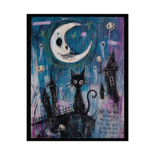 Load image into Gallery viewer, Not All Who Wander Are Lost Some Are Just Looking for Their Magic Rolled Poster — Gothic Whimsical Moonlit Fantasy Wall Art
